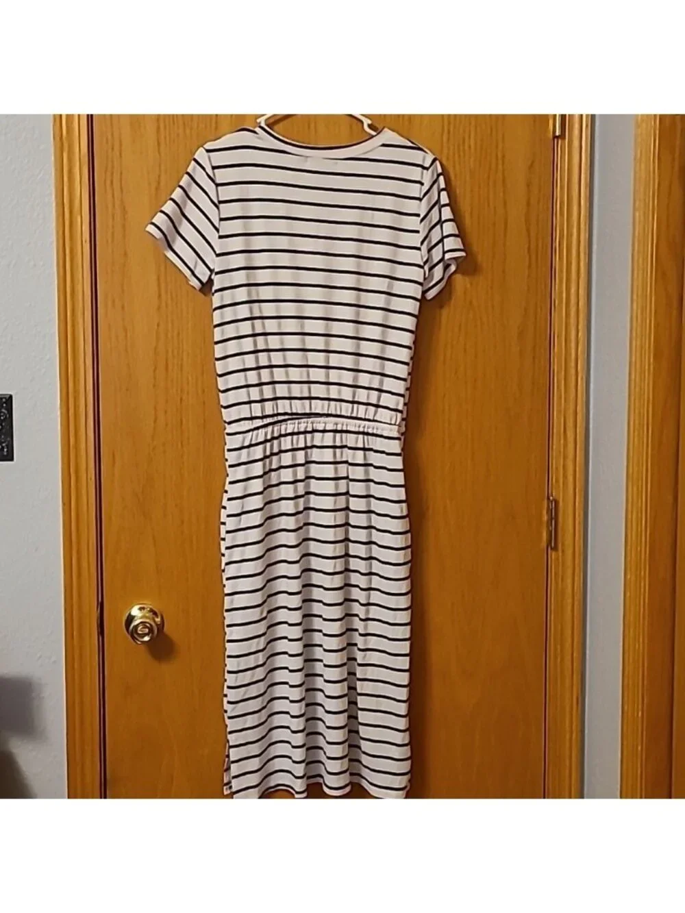Black and White Striped Dress